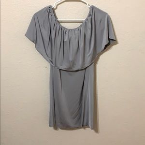 Two birds silver adjustable dress
